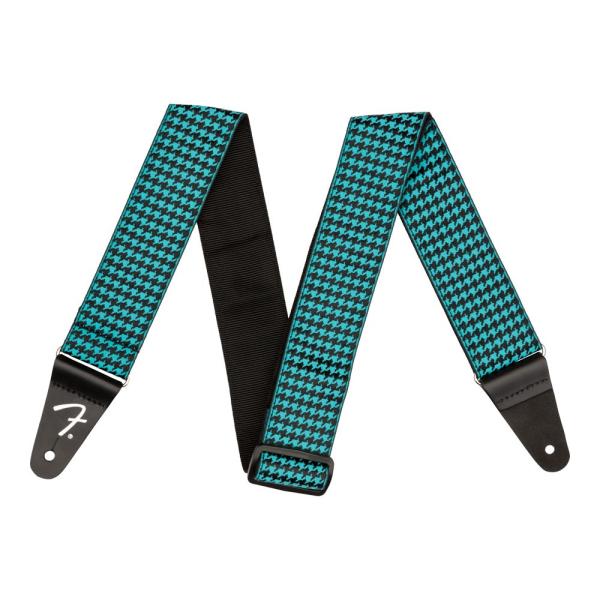 フェンダー Fender Houndstooth Strap Teal ギターストラップ