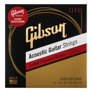 ギブソン GIBSON SAG-CPB11 Coated Phosphor Bronze Ultra-Light アコースティックギター弦｜chuya-online チューヤオンライン