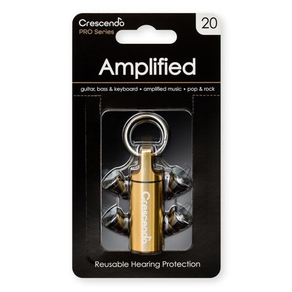 耳栓 アンプ用耳栓 クレッシェンド Crescendo AMPLIFIED 20 イヤープラグ  ギ...