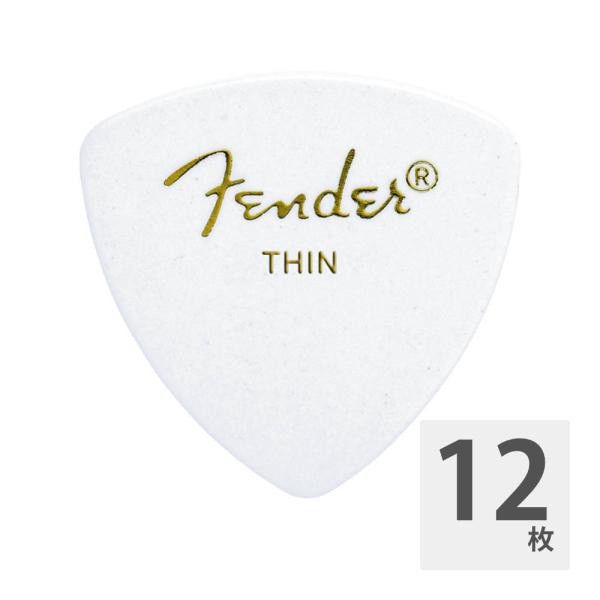 フェンダー ギターピック 12枚 セット Thin 346 Shape White Thin Fen...