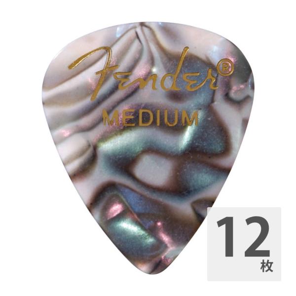 フェンダー ギターピック 12枚 セット ミディアム 351 Shape Abalone Mediu...
