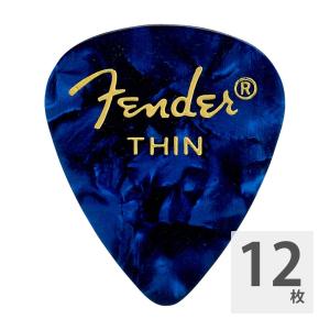 フェンダー ギターピック 12枚 セット Thin 351 Shape Blue Moto Fender｜chuya-online