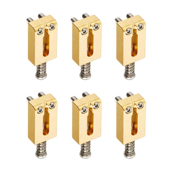 SCUD SS113DG 6pcs ゴールド エレキギター用 ブリッジサドル
