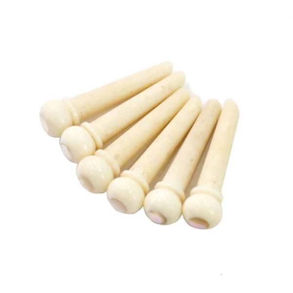 ジョンピアス ギター ブリッジピン アコギ JP-BP-AF Bone 6 Pin SET ｗ/AB...