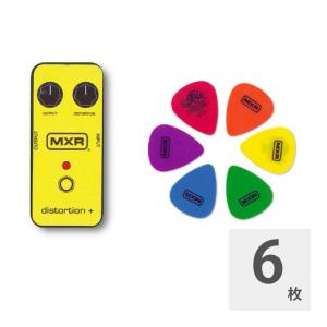 ギターピック 6枚 セット ジムダンロップ MXRPT01 Distortion+ Yellow ピックケース付 JIM DUNLOP ジムダン｜chuya-online