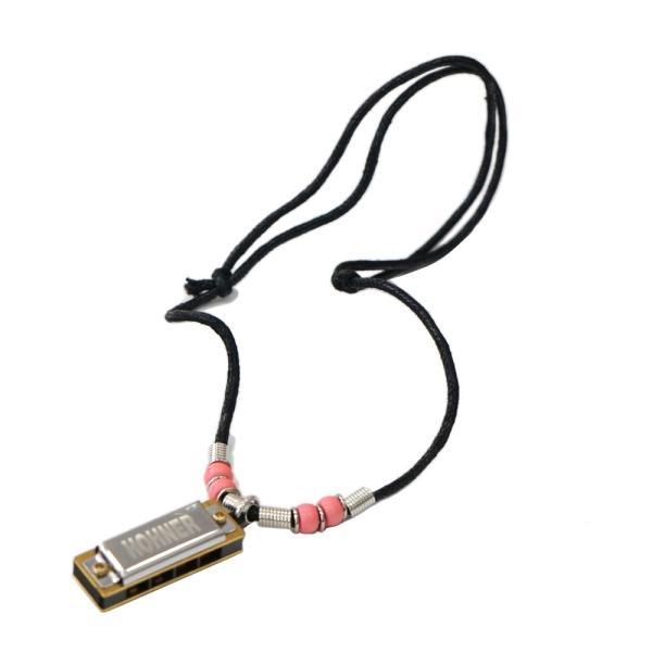 ホーナー ハーモニカ HOHNER Mini Harmonica Necklace Pink ミニハ...