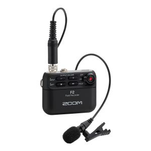 ZOOM F2-BT Bluetooth ピンマイク 録音 ラベリア SD付 ズーム（zoom） ZOOM F2-BT/B ラベリアマイク付 32bitフロート対応