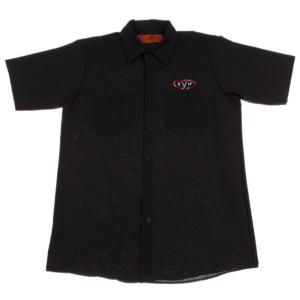 EVH イーブイエイチ Woven Shirt Black XL 半袖 ワークシャツ｜chuya-online