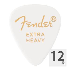 フェンダー ギターピック 12枚 セット エクストラヘビー 351 Shape Premium Picks Extra Heavy White Fender｜chuya-online