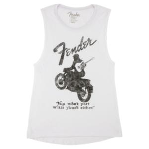 Fender Jaguar Womens Sleeveless T-Shirt White L Tシャツ ノースリーブの商品画像