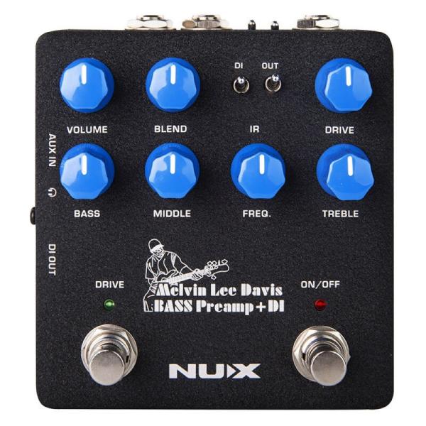 ベースプリアンプ NUX MLD Bass Preamp + DI NBP-5 ベース用プリアンプ ...