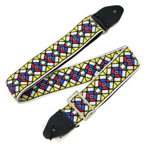 Souldier VGS486 Ace Replica straps Stained Glass Yellow ギターストラップ｜chuya-online