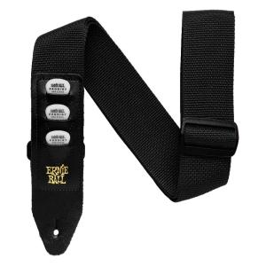 ERNIE BALL 4039 Black Pickholder Strap ギターストラップ