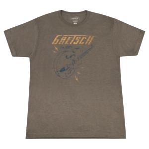 GRETSCH Lightning Bolt T-Shirt Brown XLサイズ 半袖 Tシャツ