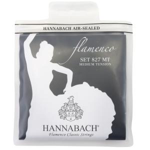 ハナバッハ フラメンコギター弦 1セット HANNABACH Flamenco SET827MT BLACK 黒 ブラック ミディアムテンション ギター弦 クラギ弦の商品画像