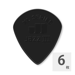 ギターピック 6枚 セット ジムダンロップ Nylon Jazz III XL Stiffo Pick BK JIM DUNLOP ジムダン｜chuya-online