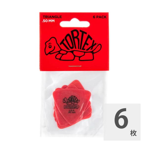 ギターピック 6枚 セット ジムダンロップ 50mm Tortex Triangle  トーテックス...