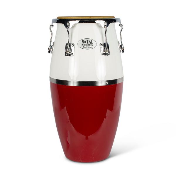 NATAL NCST03RW 12" レッド／ホワイト ファイバーグラストゥンバ