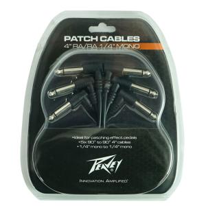 PEAVEY 2.5cm ギターパッチケーブル 6本セット 4ft RA/RA 6PK