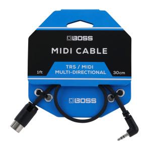 MIDIケーブル 0.3M TRS端子 ボス BOSS BMIDI-1-35 MIDI Cable 3.5mm TRS/MIDI 30cm MIDI TRS 3.5mmのステレオミニプラグの商品画像