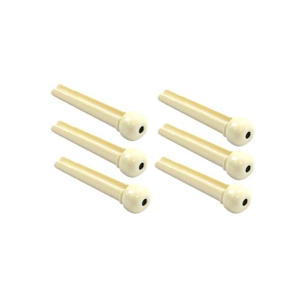 ジッド ギター ブリッジピン アコギ BP-P WH/D ABS樹脂製 ブリッジピンセット ホワイト...