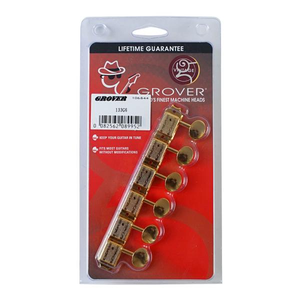 グローバー ギターペグ 133G6 Gold Deluxe Guitar Machines 133 ...