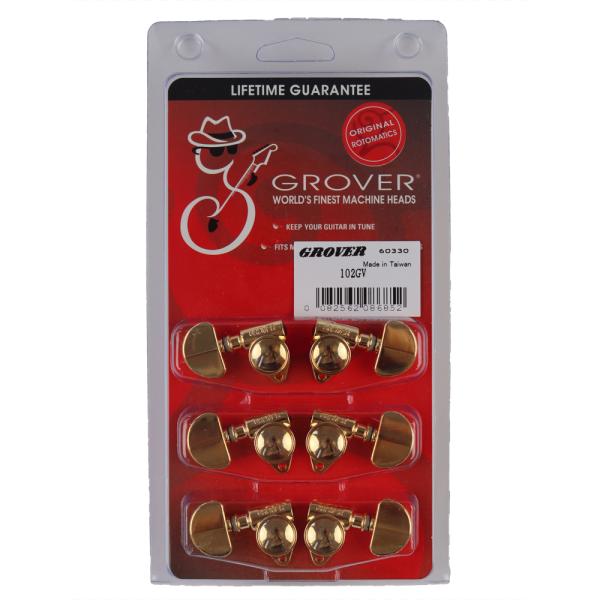 グローバー ギターペグ 102GV ゴールド GROVER