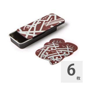 ギターピック 6枚 セット ジムダンロップ 0.60mm EVHPT07 EVH Shark Pick Tin ピックケース付き JIM DUNLOP ジムダン