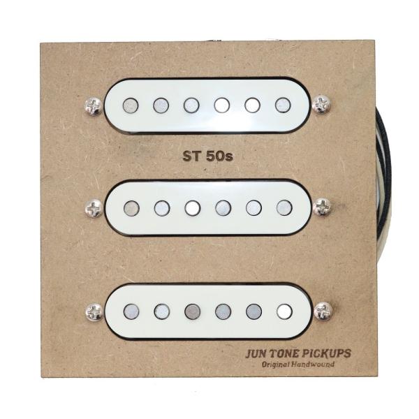 JUNTONE PICKUPS ST'50s Set White Cover エレキギター用ピックア...