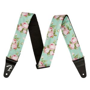 フェンダー Fender Floral Strap Surf Green 2" ギターストラップ おしゃれ｜chuya-online