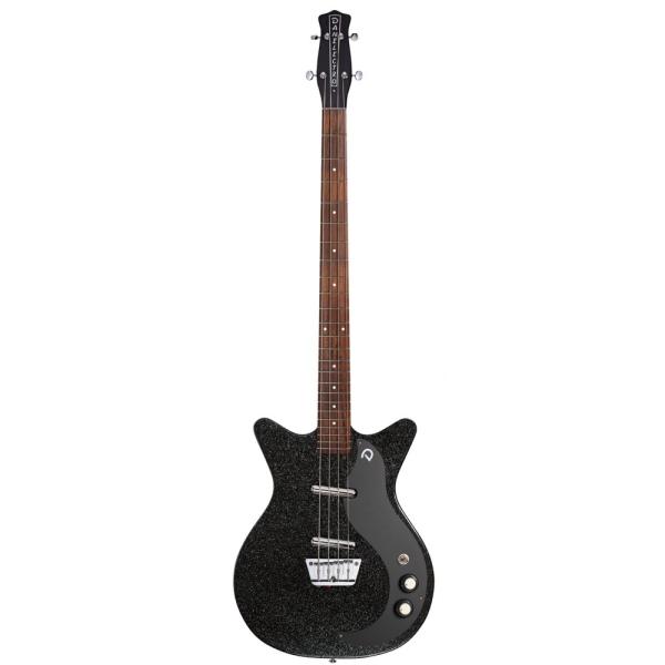 Danelectro 59DC SHORT SCALE BASS BLACK METALFLAKE ...