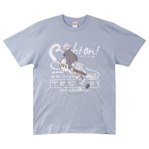 KIKUTANI SAJKT-S/ABL まつだひかりイラストTシャツ サンズアンプ女子高生 アシッドブルー Sサイズ