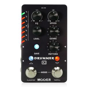 Mooer DRUMMER X2 ドラムマシンペダル エフェクター｜chuya-online