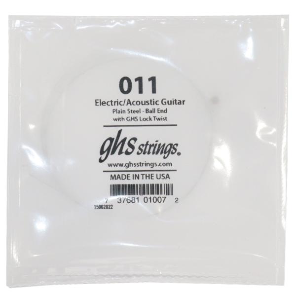 GHS 011 Singles Plain Steel Strings .011 ギター用 バラ弦 ...