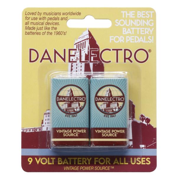 Danelectro DB-2 006P 9V マンガン乾電池 2個パック