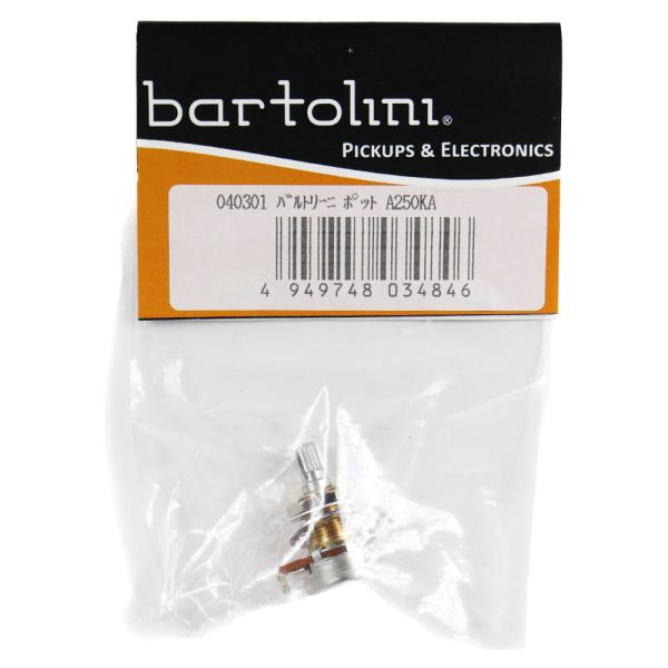 Bartolini バルトリーニ A250KA EQ(トレブル、ミドル)用ポット 250KΩ Aカー...