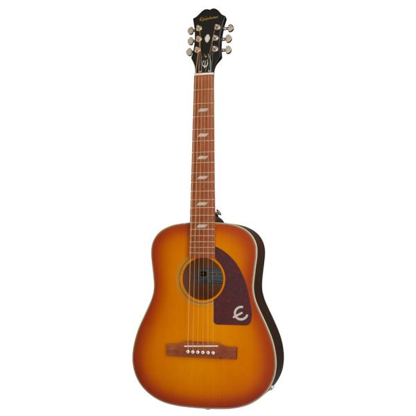 ミニギター エレアコ エピフォン Lil&apos; Tex Travel Acoustic Faded Ch...