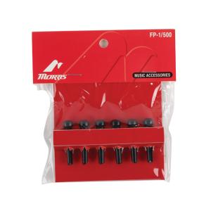 YAMAHA FG820用 純正パーツ ブリッジピン＜1本＞ BLACK＋WHITE DOT