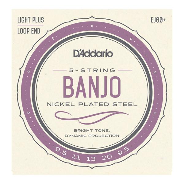 バンジョー 弦 5弦バンジョー ダダリオ D&apos;Addario EJ60+ 5-String Banj...
