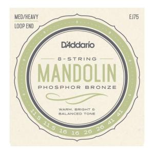 D'Addario ダダリオ EJ75 Mandolin Strings Phosphor Bronze Medium/Heavy 11.5-41 マンドリン弦｜chuya-online