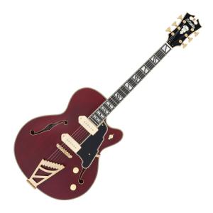 D'Angelico ディアンジェリコ Deluxe SS P-90 Satin Trans Winey