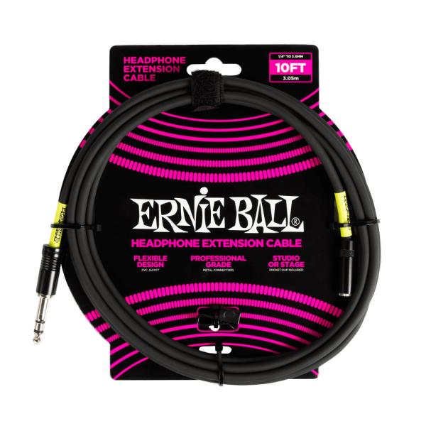 ERNIE BALL ヘッドホン用延長ケーブル 6422 HP CABLE 10FT 6.3 BK ...