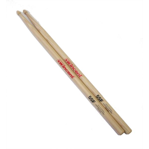 【訳あり】 【1ペア】 Wincent ウィンセント W-55FP ドラムスティック ヒッコリー ア...