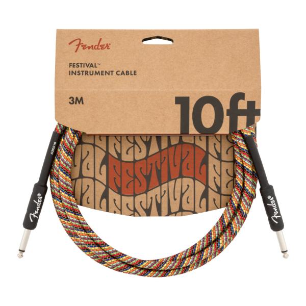 Fender フェンダー Festival Instrument Cable SS 10ft Pur...