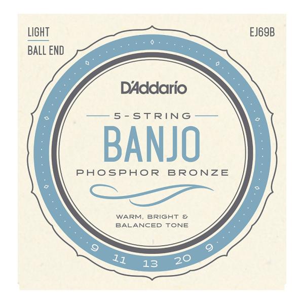 バンジョー 弦 5弦バンジョー D&apos;Addario EJ69B 5-String Banjo Pho...