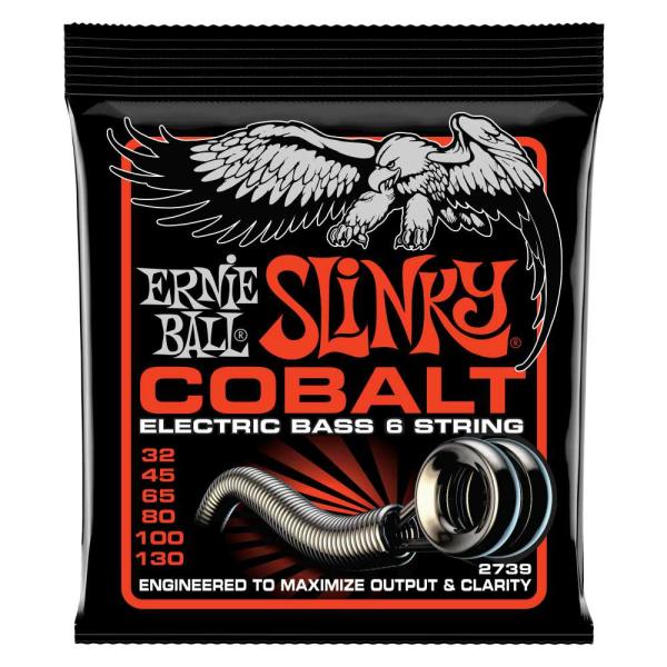 ERNIE BALL 2739 Bass 6 Slinky Cobalt 32-130 Gauge ...