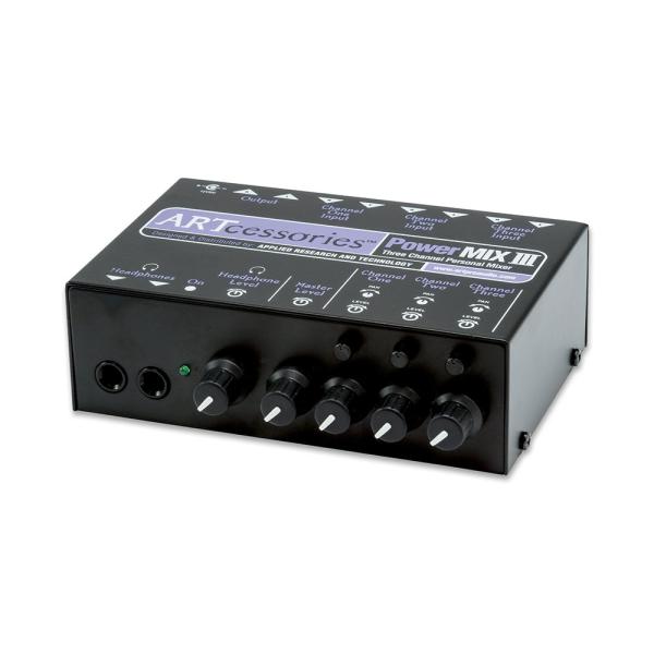 ART エーアールティー Power MIX III 3チャンネル パーソナル・ミキサー 小型ミキサ...
