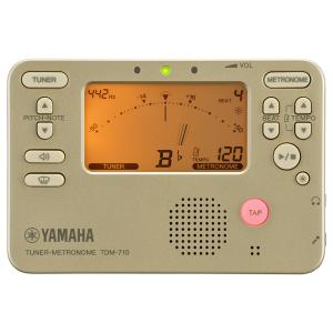 チューナー メトロノーム ヤマハ TDM-710GL ゴールド 吹奏楽 管楽器 弦楽器 ブラスバンド オーケストラ YAMAHA｜chuya-online チューヤオンライン