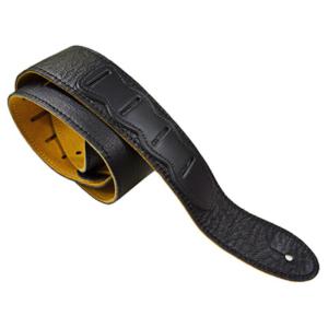 Perri’s ペリーズ P20PPK-7116 2インチ BLACK LEATHER Pick Pocket ブラック 革 ギターストラップ｜chuya-online