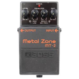 【中古】メタルゾーン エフェクター BOSS MT-2 Metal Zone ボス ギターエフェクター｜chuya-online